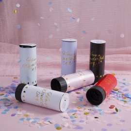 5PCS Confetti Cannons Celebration Firework Cannon Confetti Popper Handheld Graduation Xmas Birthday Wedding Party Supplies 