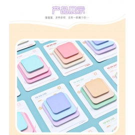 Multicolor Memo Pad 3 Size Adhesive Notepad Decal Scrapbooking DIY Diary Sticky Note Office School Supplies Kawaii Stationery